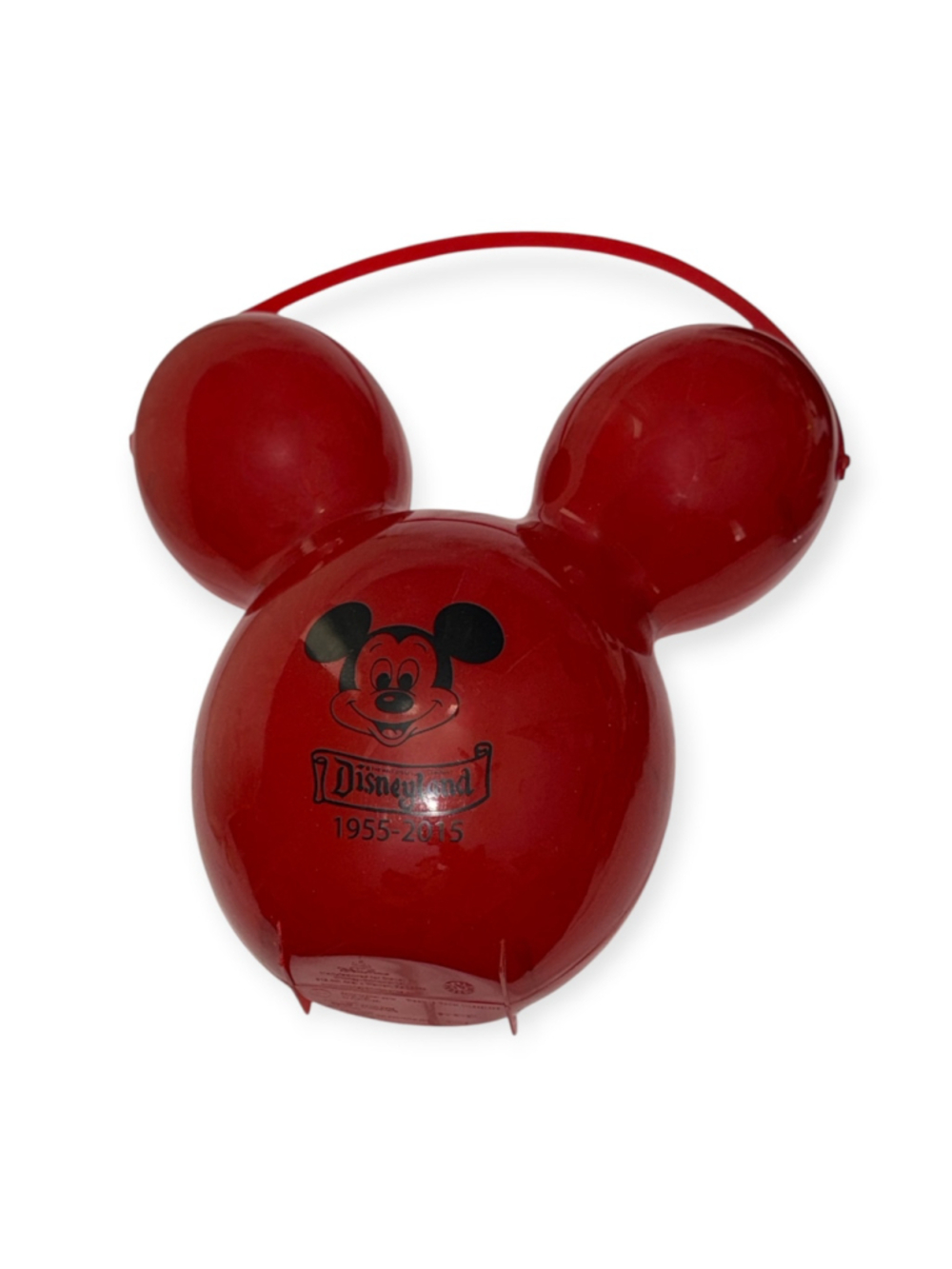 Disney Disneyland 60th Anniversary Mickey Balloon Popcorn Bucket Red